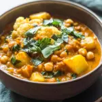Blumenkohl-Kartoffel-Curry mit Kichererbsen