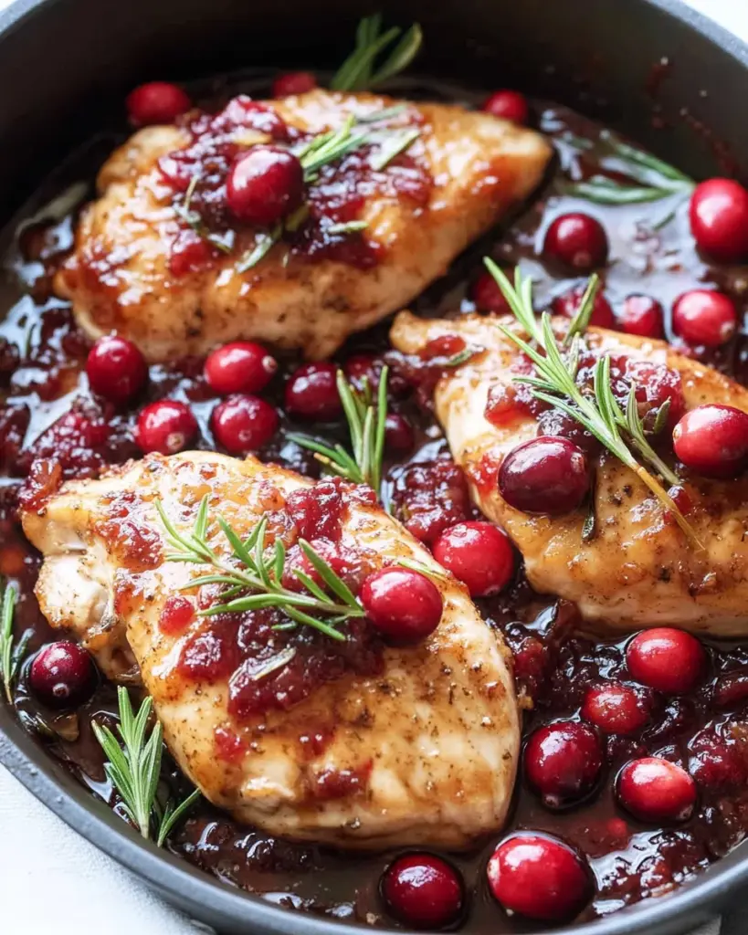 Cranberry balsamic chicken