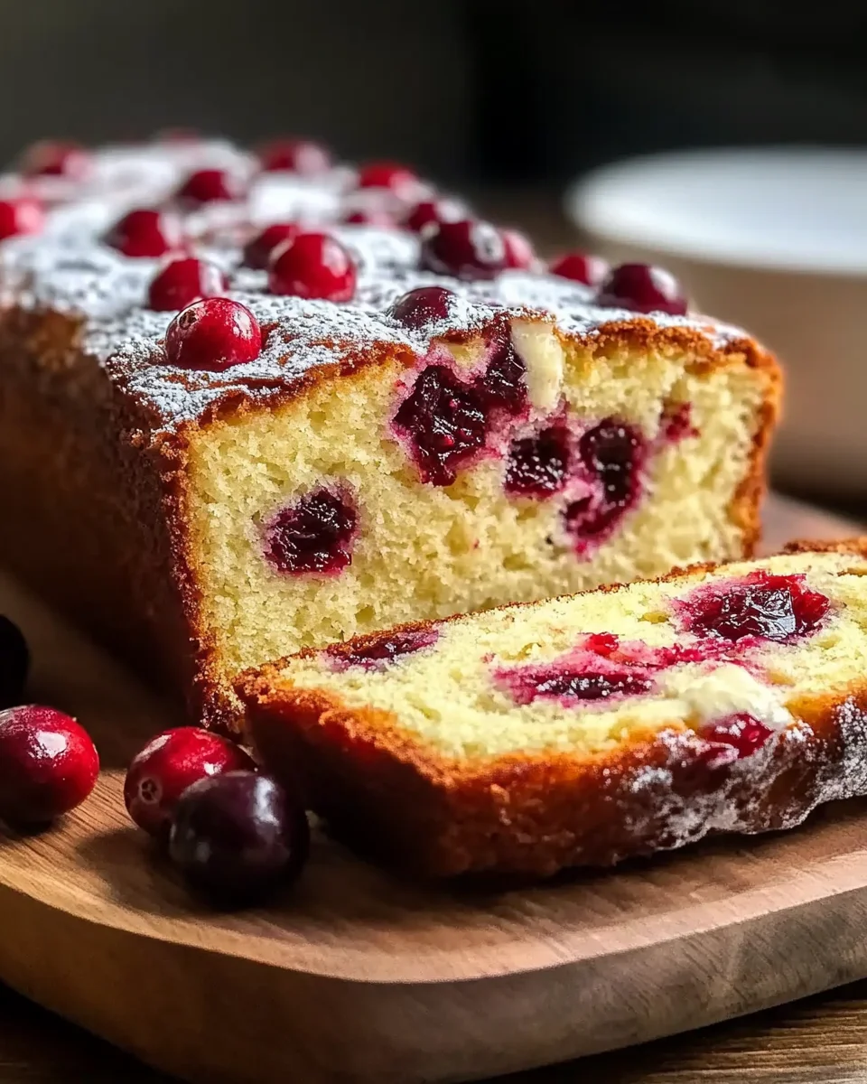Cream Cheese Cranberry Loaf