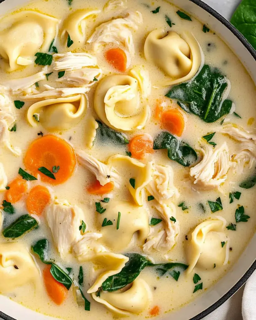 Creamy Chicken Tortellini Soup Recipe
