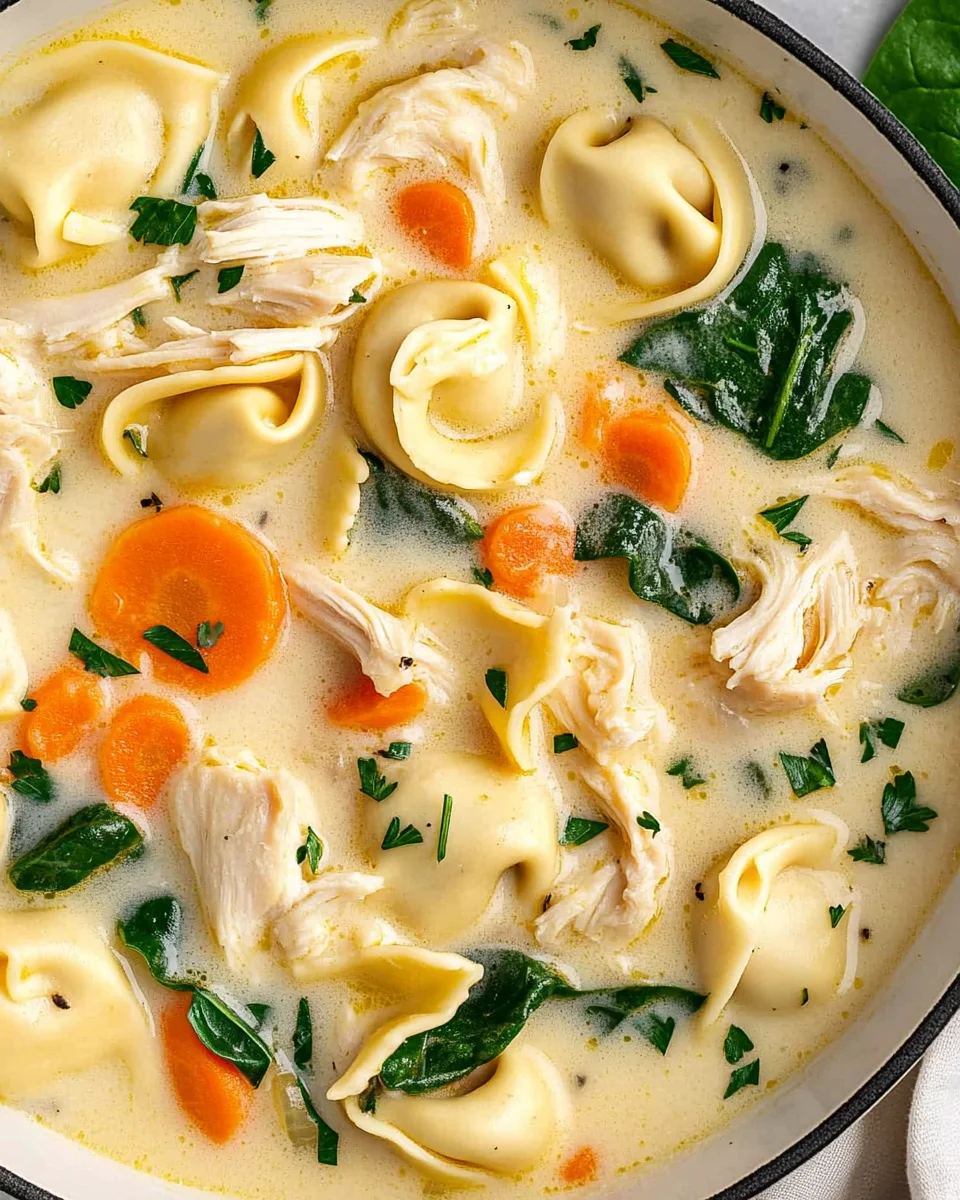 Creamy Chicken Tortellini Soup Recipe