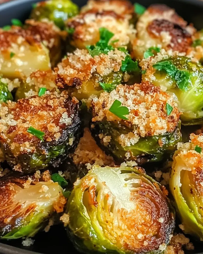 Crispy Parmesan-Crusted Roasted Brussels Sprouts