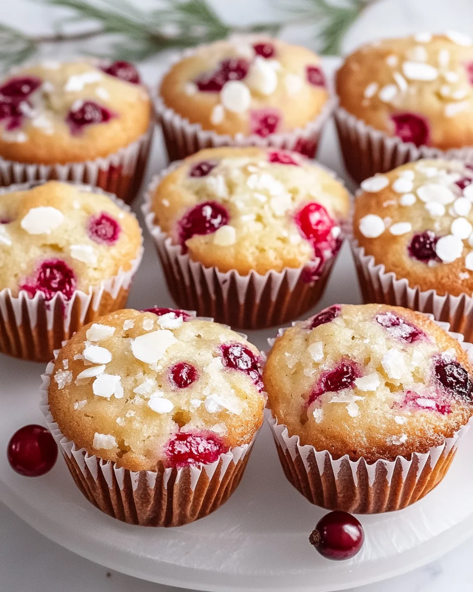 Easy Christmas Cranberry Orange Muffins Recipe