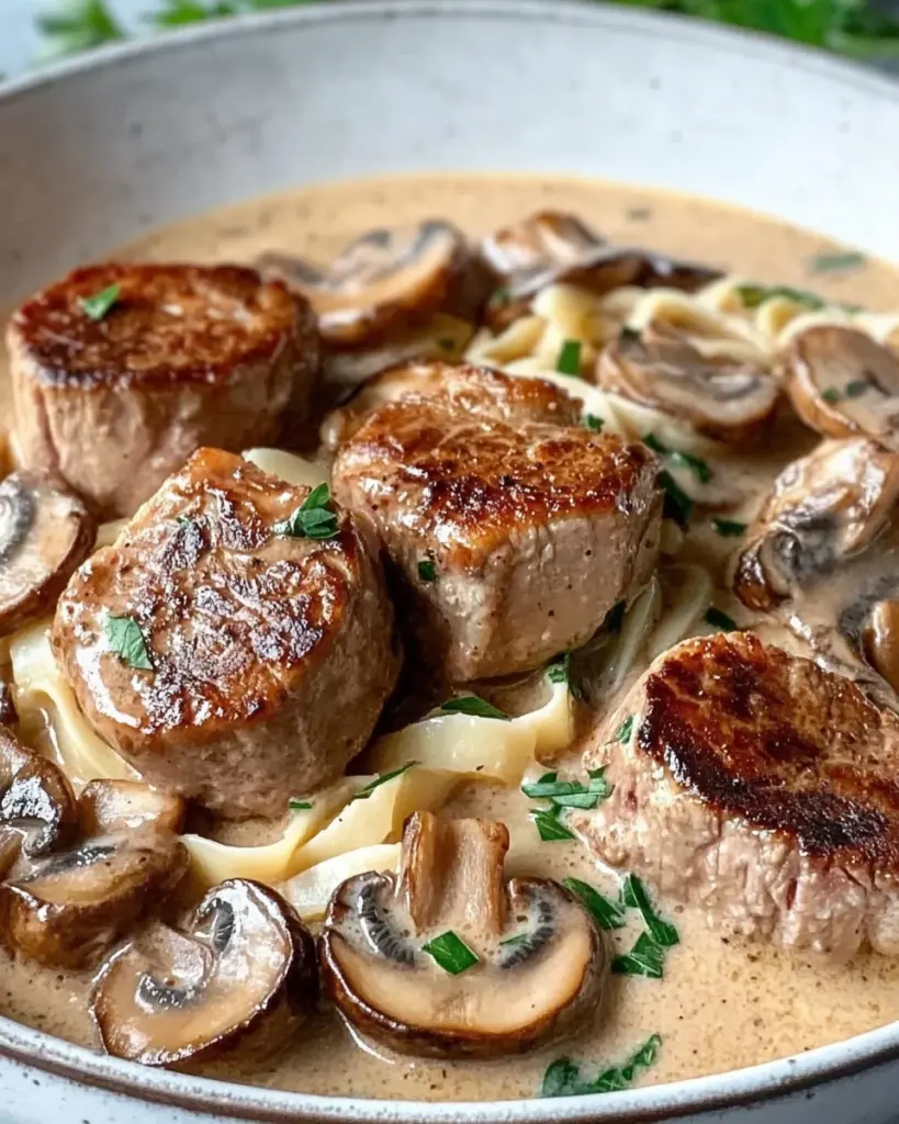 Filettopf mit Champignons