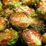 Garlic Parmesan Roasted Brussels Sprouts