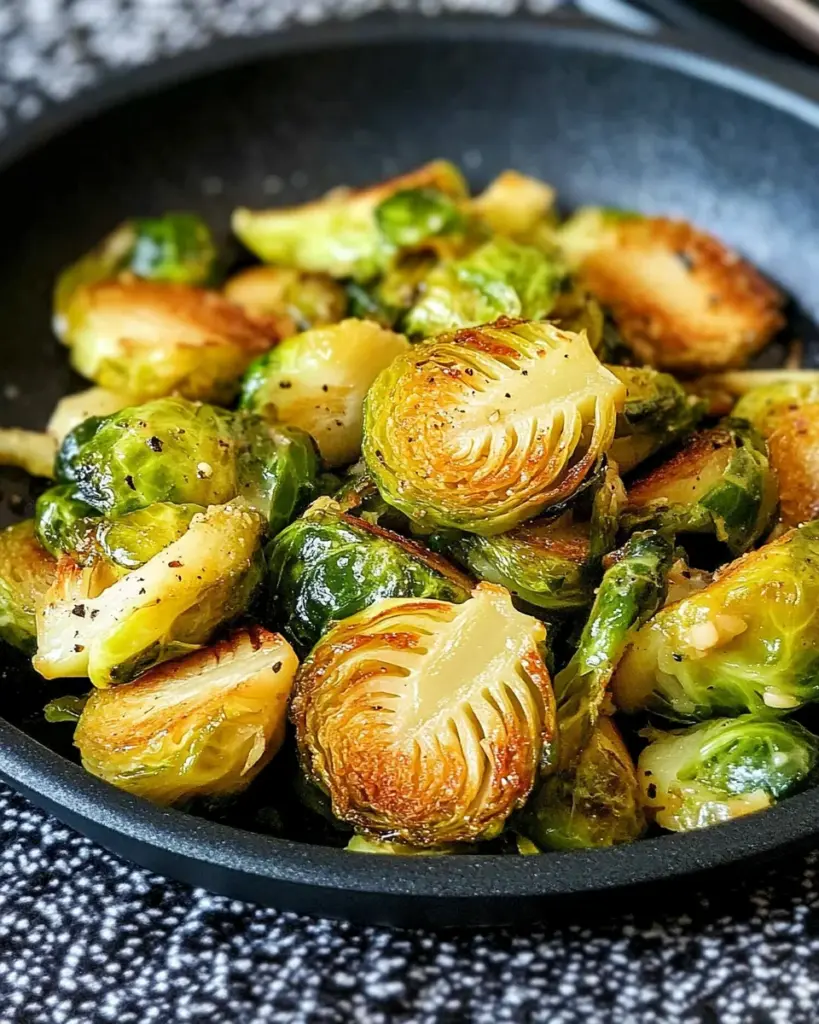 Gebratener Rosenkohl aus der Pfanne