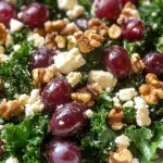 Grape and Feta Kale Salad