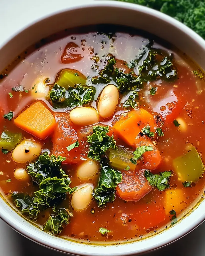 Grünkohl-Bohnen-Minestrone