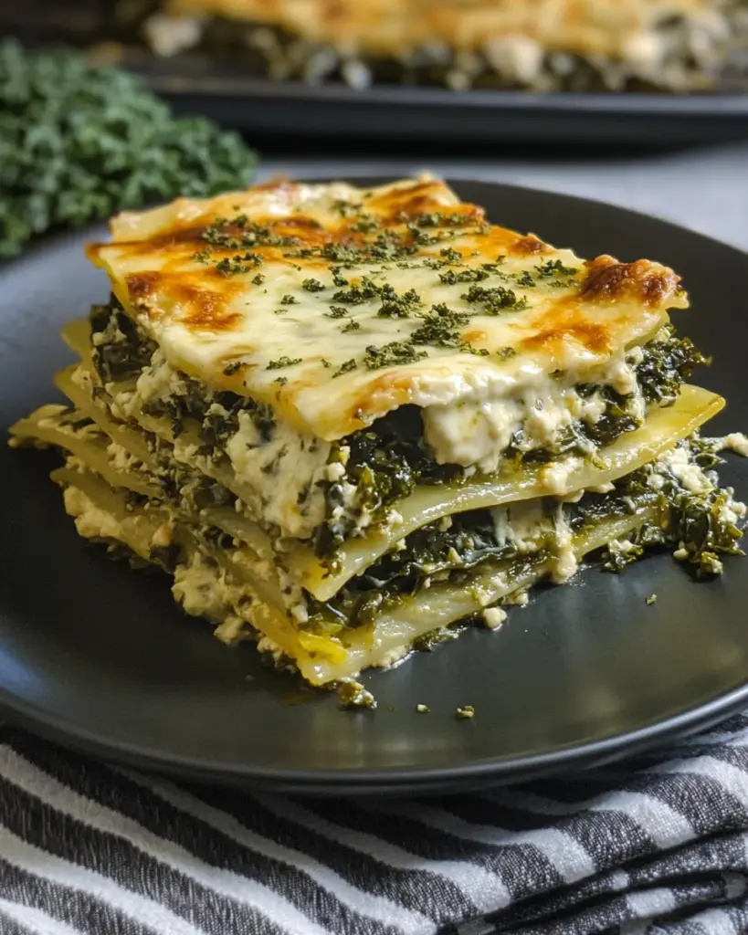 Grünkohl-Lasagne mit Béchamel-Sauce