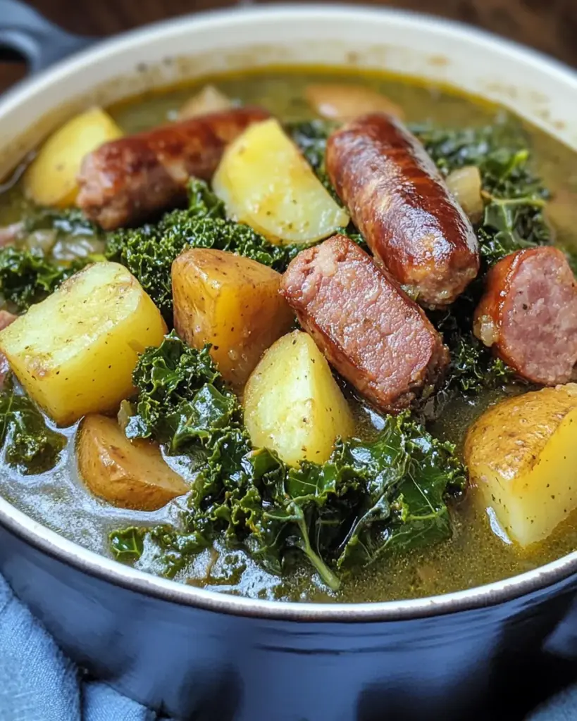 Grünkohl Eintopf Rezept: mit Speck & geräucherten Würsten
