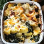 Kartoffel-Grünkohl-Auflauf mit Käse