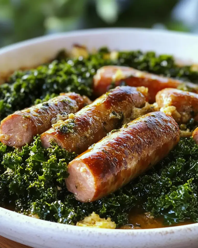 Kassler und Pinkel in Grünkohl