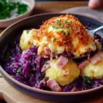 Knödel-Rotkohl-Auflauf