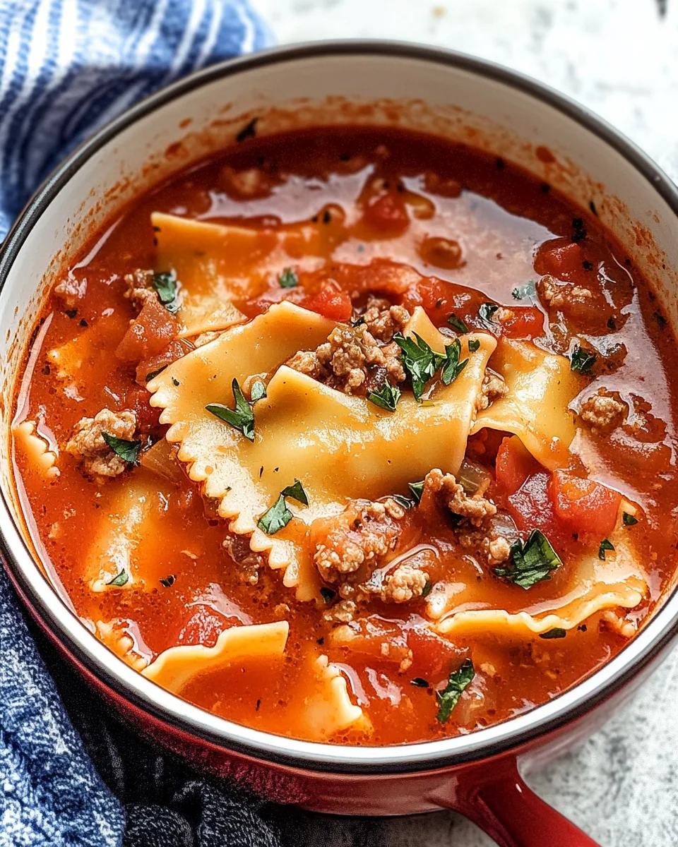 Lasagna Soup