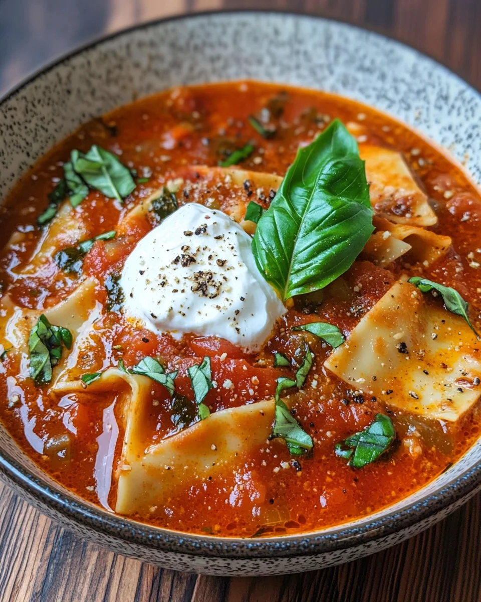 Lasagnesuppe