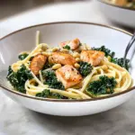Rezept Schnelle Pasta mit Grünkohl und Lachs