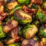 Roasted Brussels Sprouts Bacon Balsamic