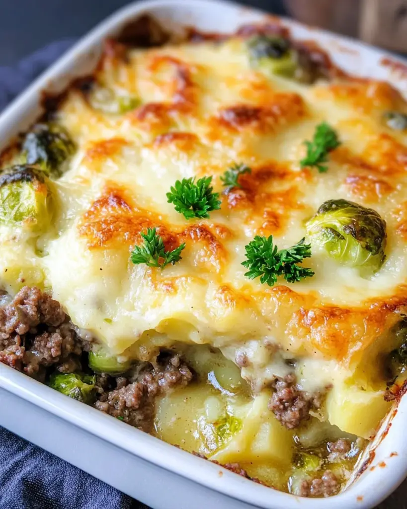 Rosenkohl-Hackfleisch-Auflauf