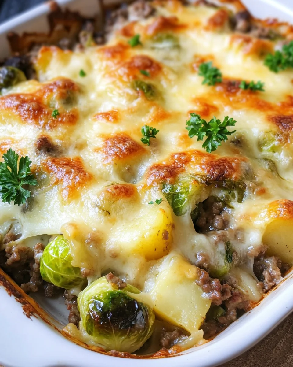 Rosenkohl-Hackfleisch-Auflauf
