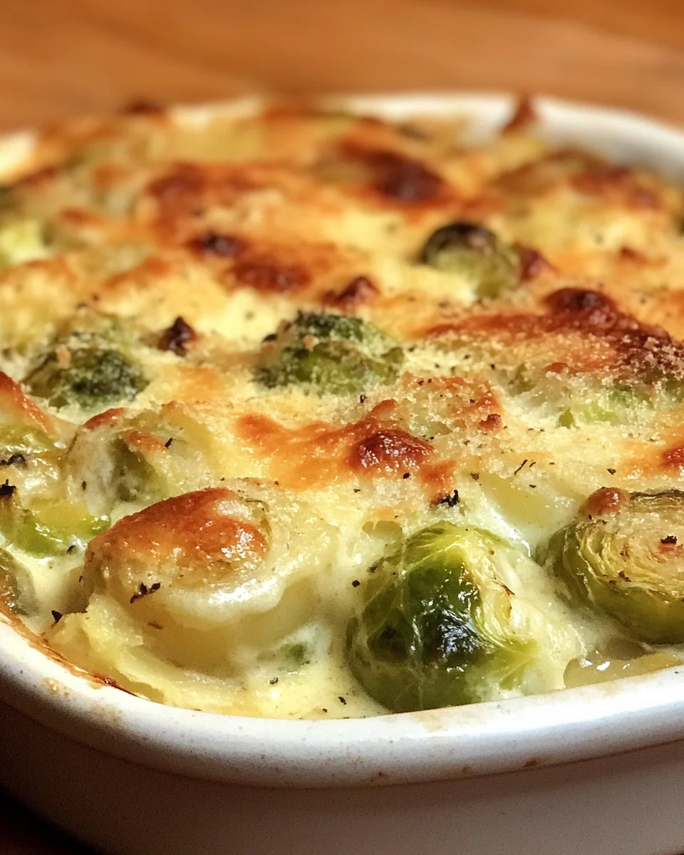Rosenkohl-Kartoffel-Gratin
