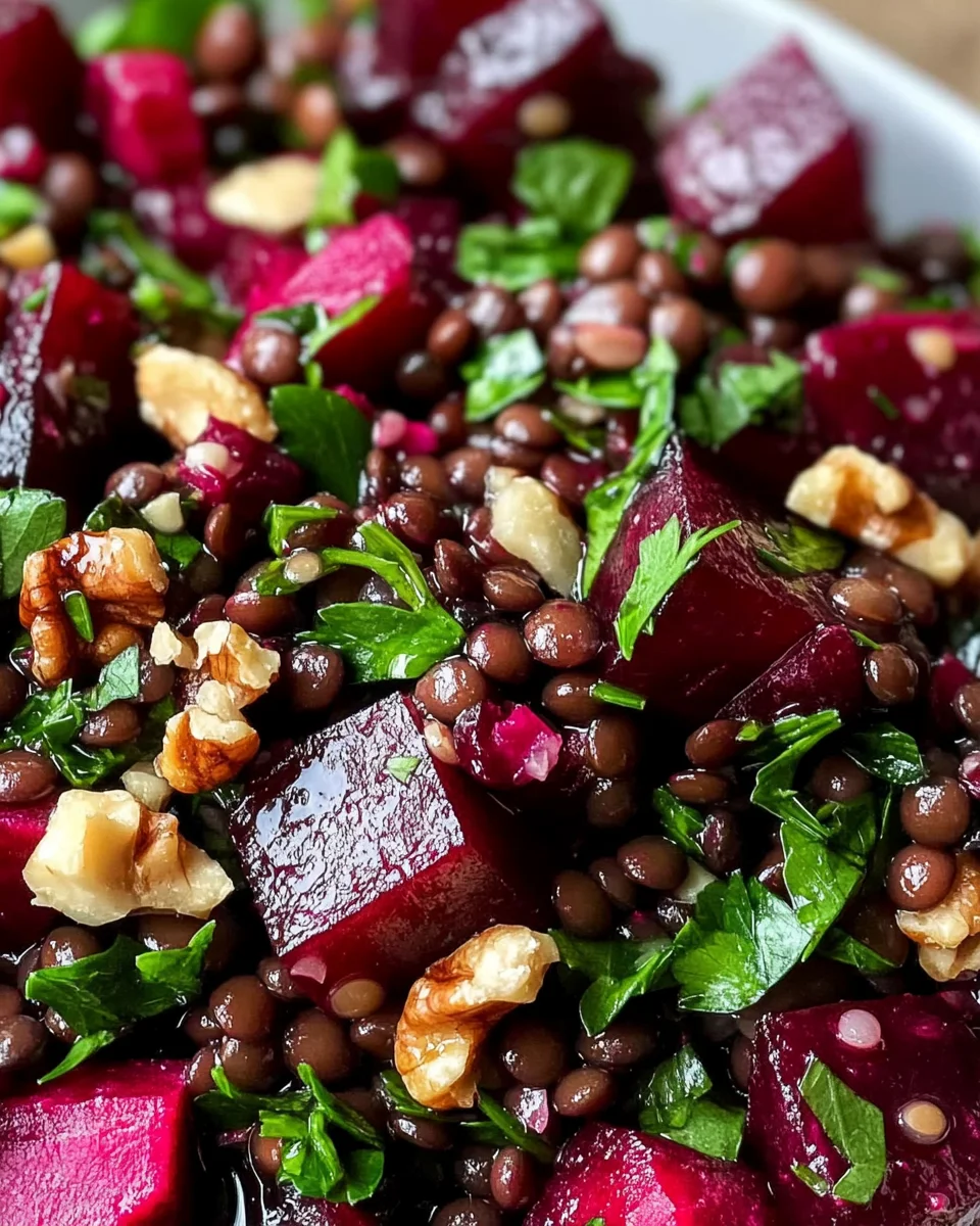 Rote Bete Linsen Salat