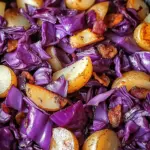 Rotkohl Pfanne mit Kartoffeln für einen gemütlichen Abend