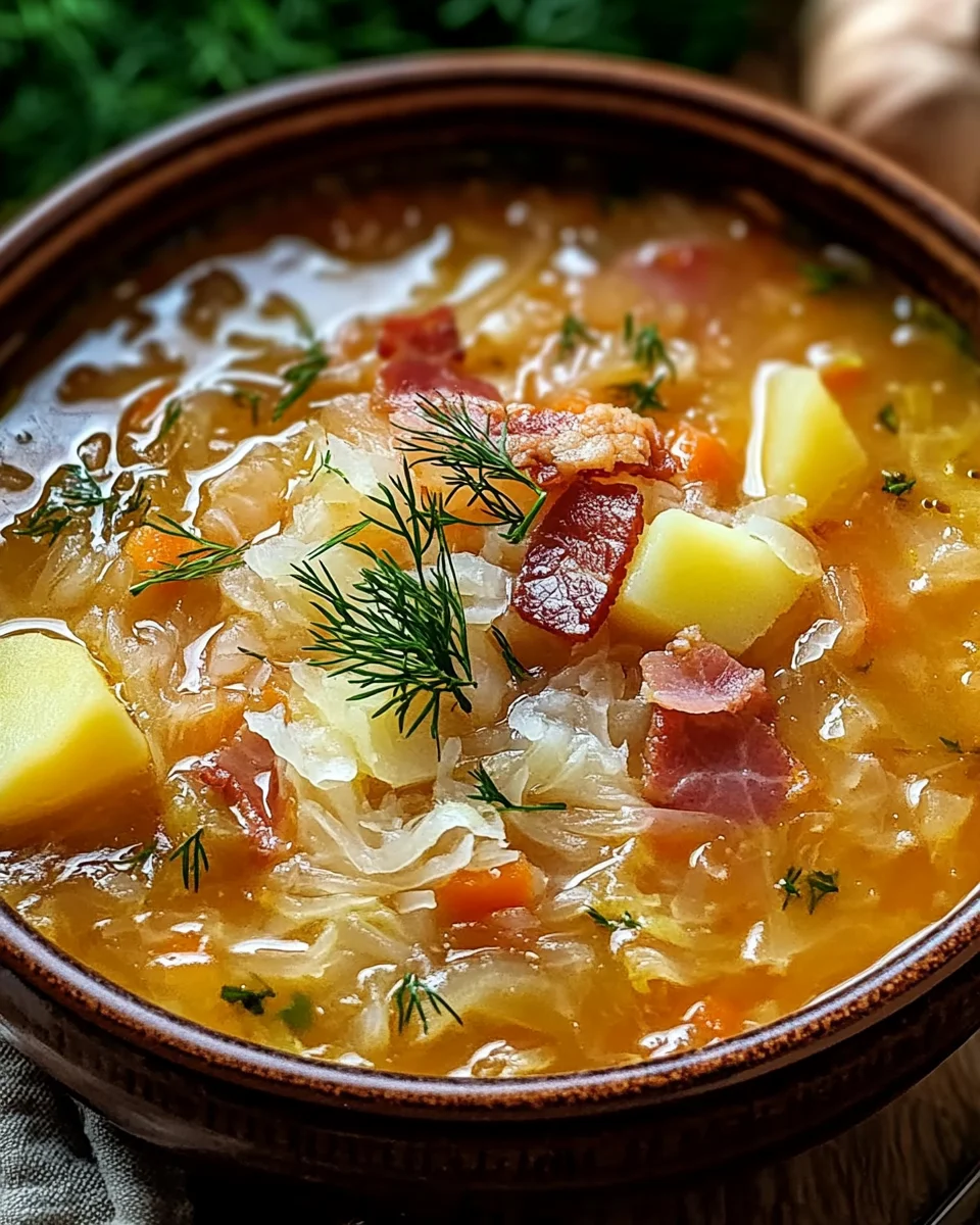 Sauerkraut-Suppe: