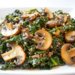 Smothered Kale with Baby Bella Mushrooms