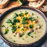 Vegane Käse-Lauch-Suppe
