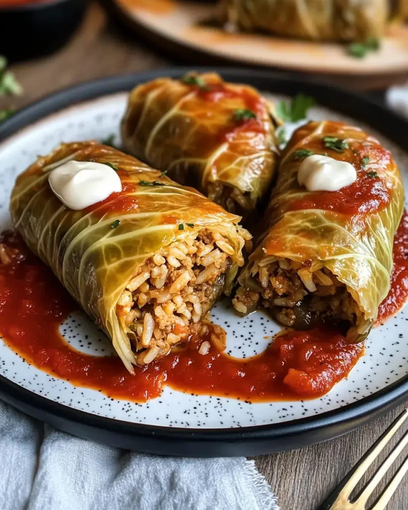 Vegane Kohlrouladen (Golabki)