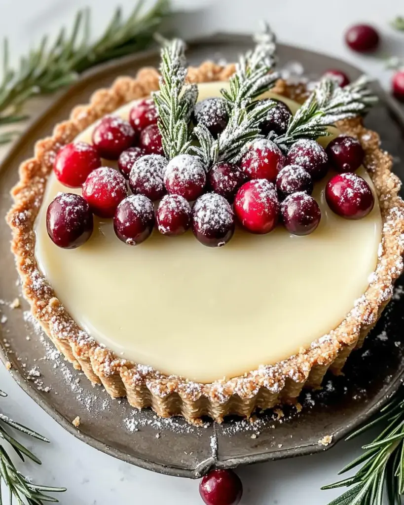 White Chocolate Cranberry Tart