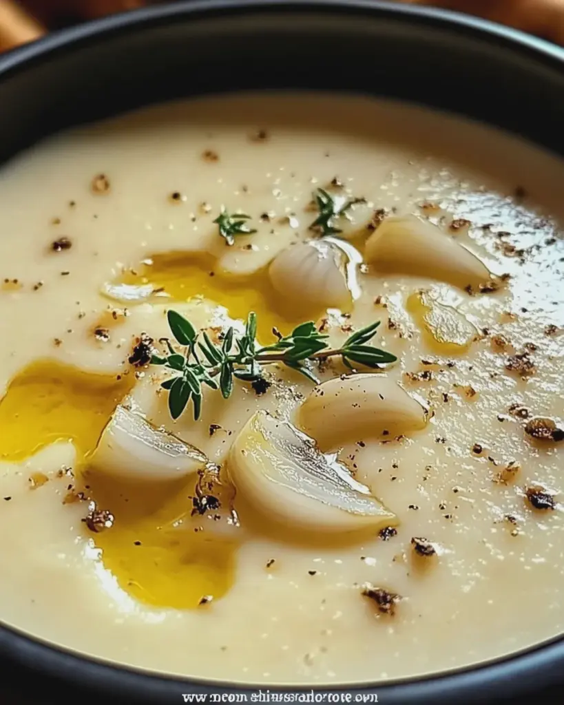 Der Ausgang: Französische Knoblauch-Suppe genießen