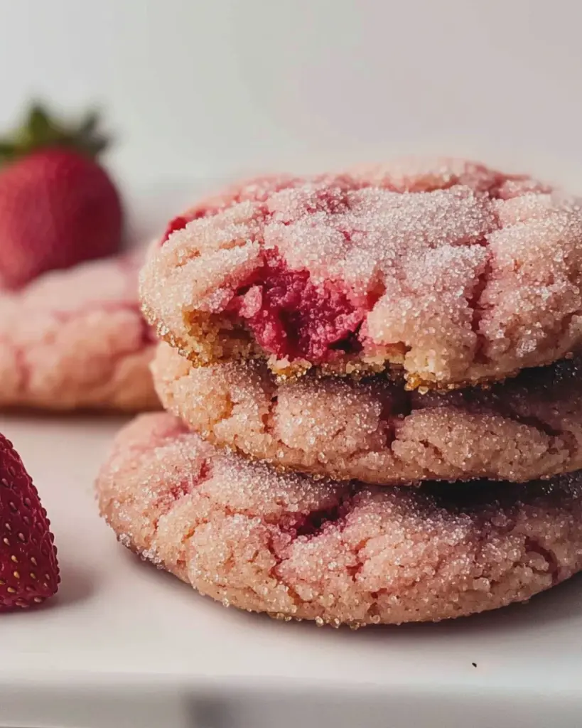 Erdbeer-Zuckerkekse (vegan)