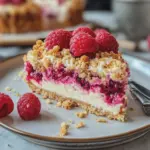 Himbeer Streusel Kuchen mit Joghurt Cheesecake