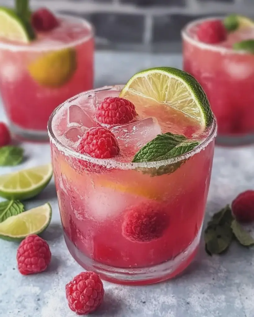 Himbeerlimonade ohne Zucker