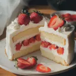 Japanischer Erdbeerkuchen