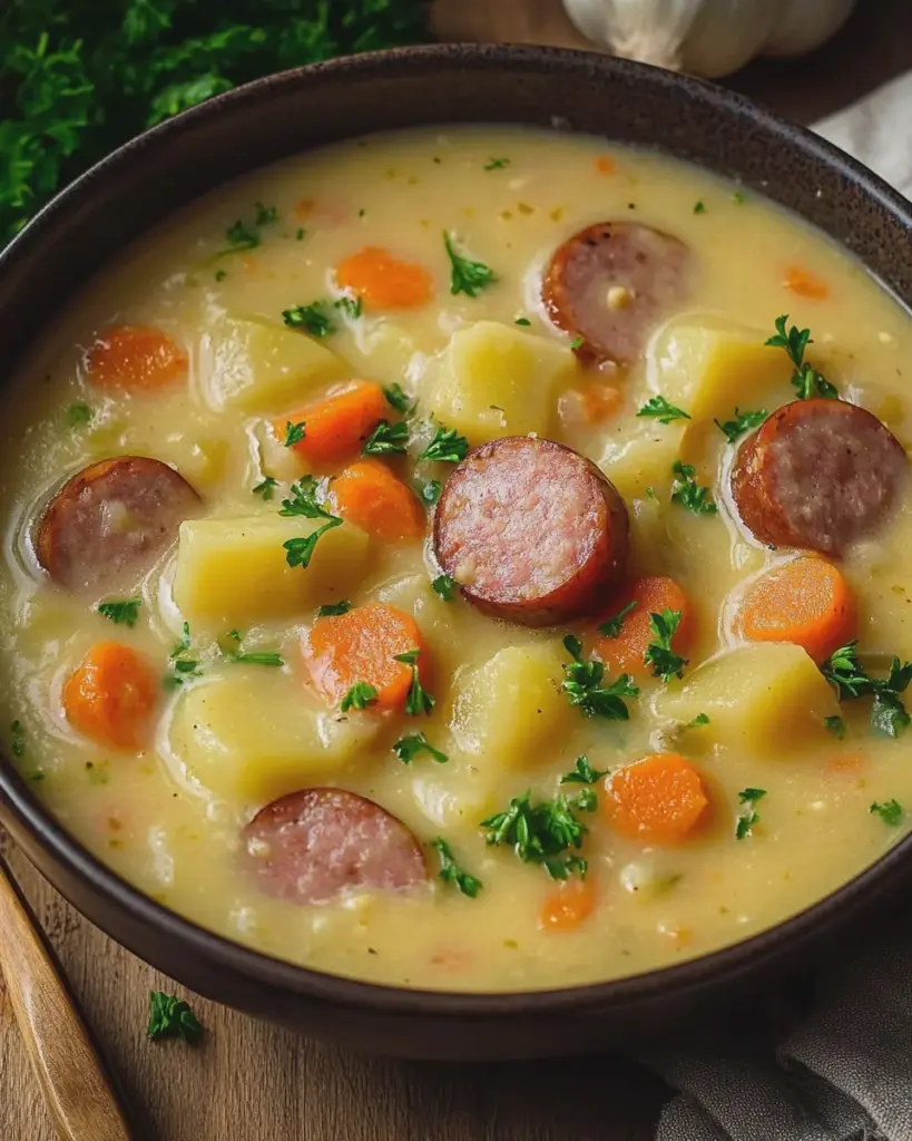Kartoffelsuppe mit Würstchen
