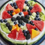Rezept für Wassermelonenpizza