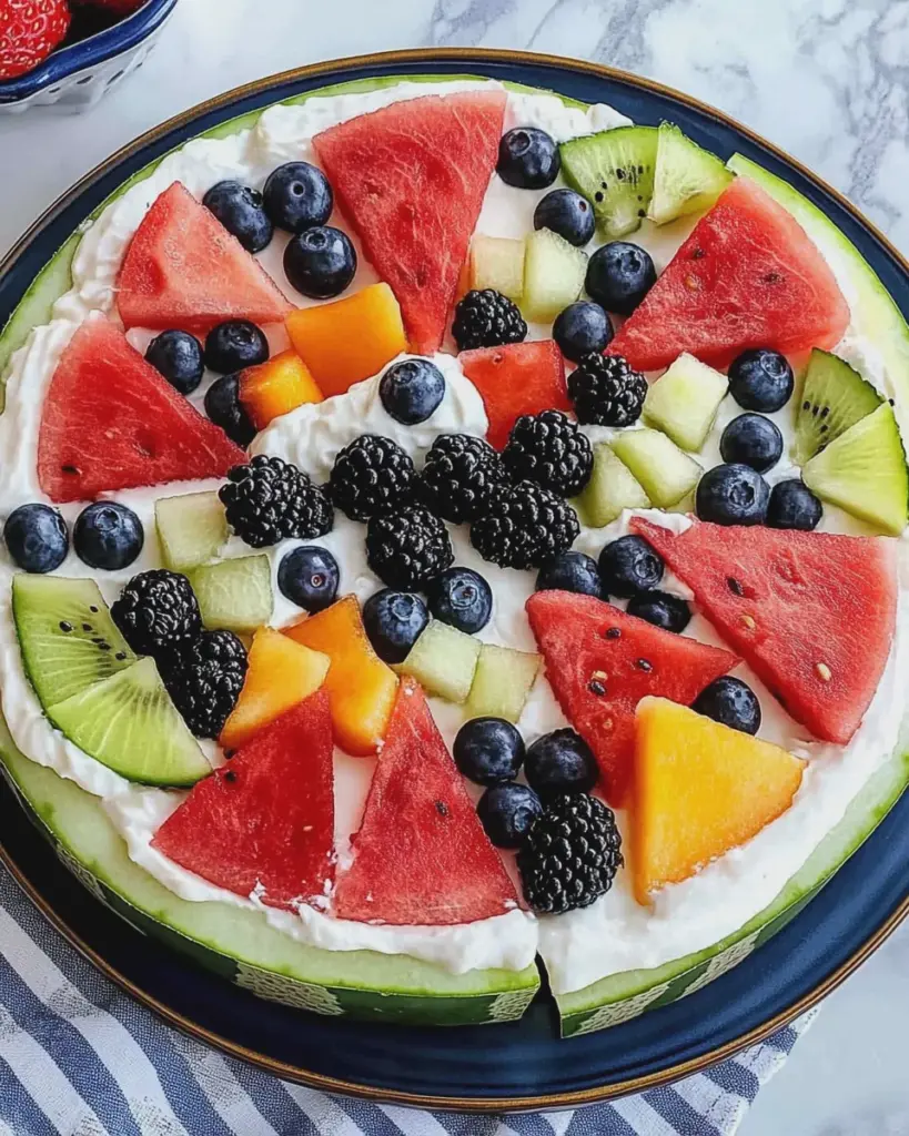 Rezept für Wassermelonenpizza