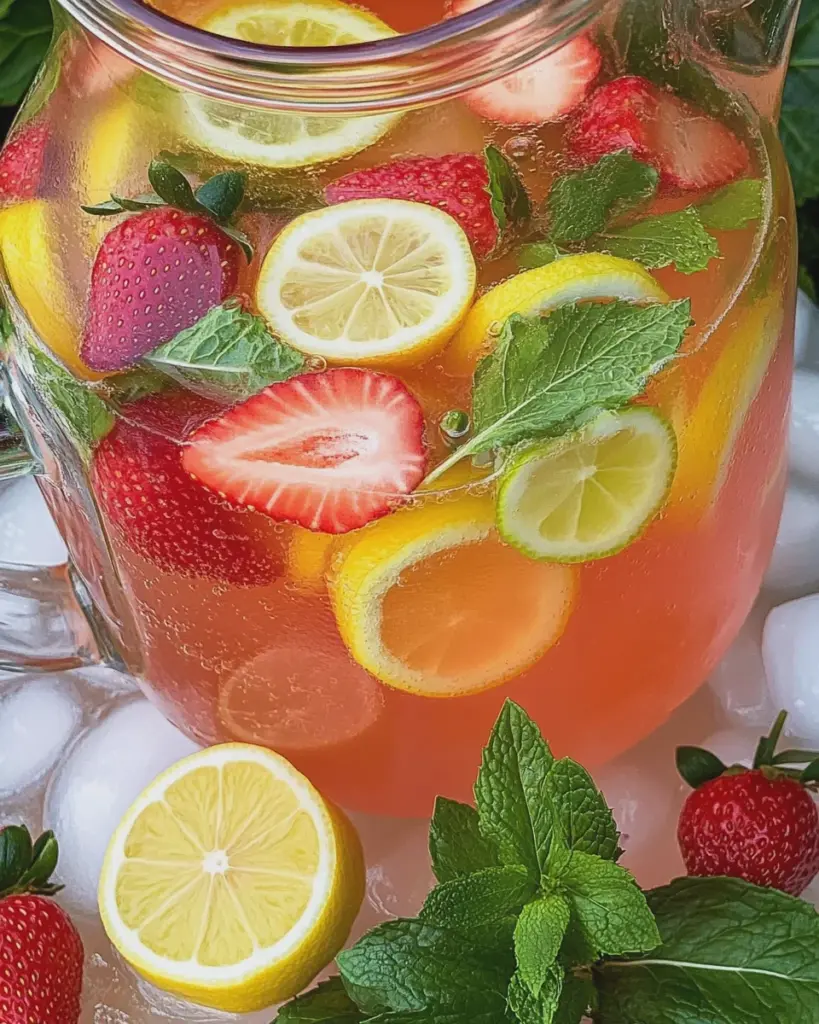 Rezept für prickelnde Limonadenbowle