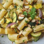 Sommerlicher Nudelsalat mit Zucchini