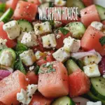 Wassermelonen-Salat mit Feta-Käse