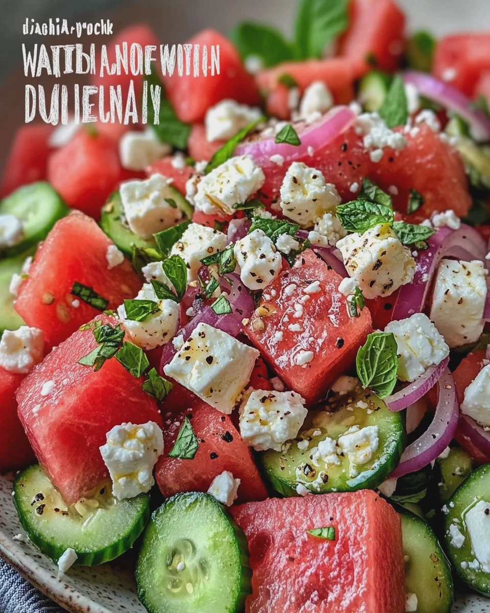 Wassermelonen-Salat